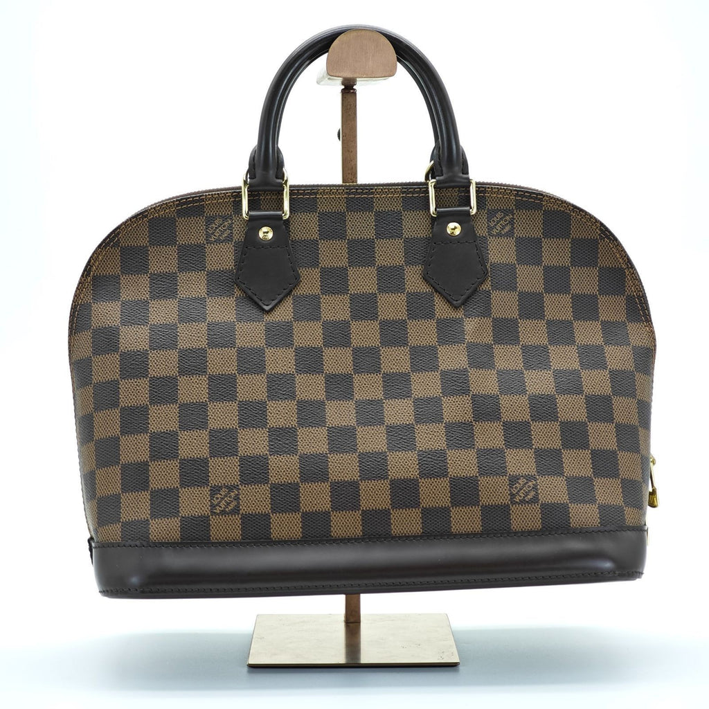 LOUIS VUITTON Damier Ebene Alma N51131 Handbag Brown Women's