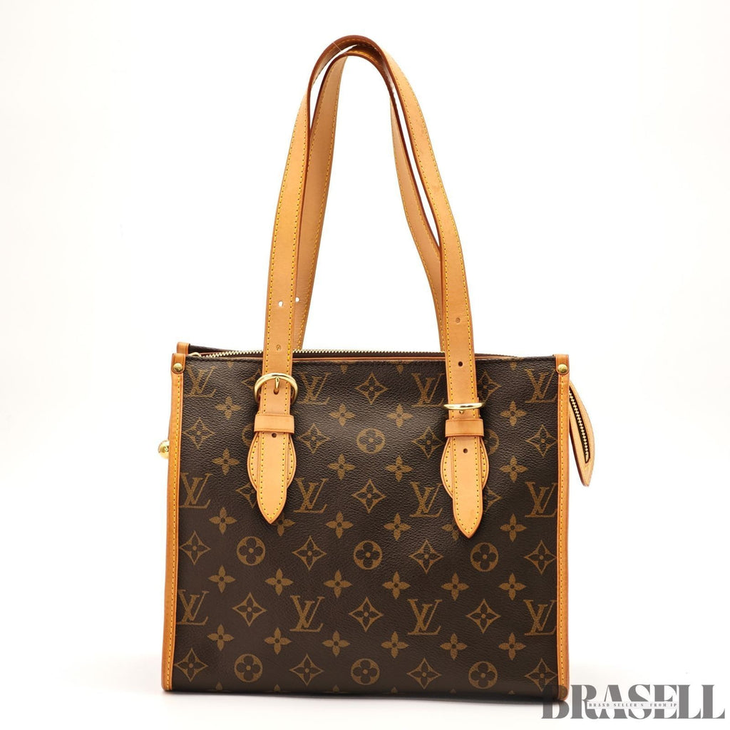 Authentic Louis Vuitton Monogram Popincourt Tote bag M40007 Canvas Brown