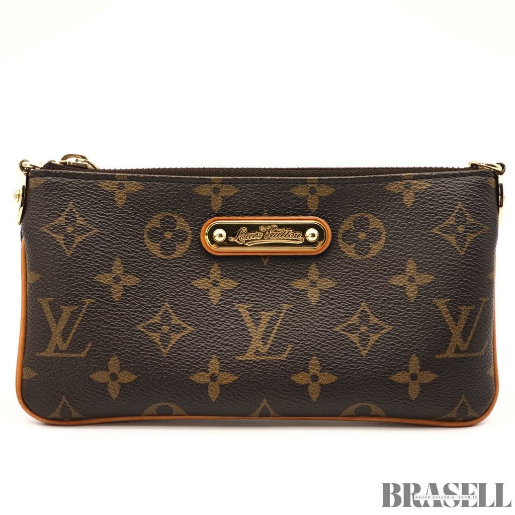 LOUIS VUITTON Pochette Mila MM M60094 Shoulder Bag Compact Brown Monogram Canvas