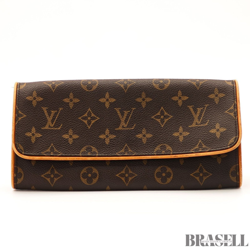 LOUIS VUITTON Pochette Twin GM 2Way Shoulder Bag Monogram Brown M51852 SD0031