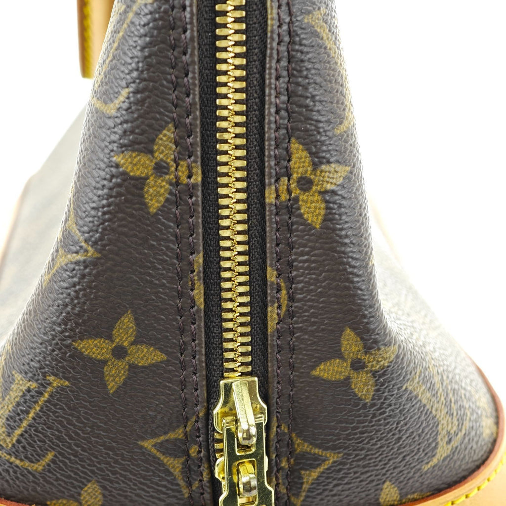 LOUIS VUITTON Monogram Alma M51130 Bag Brown Women's