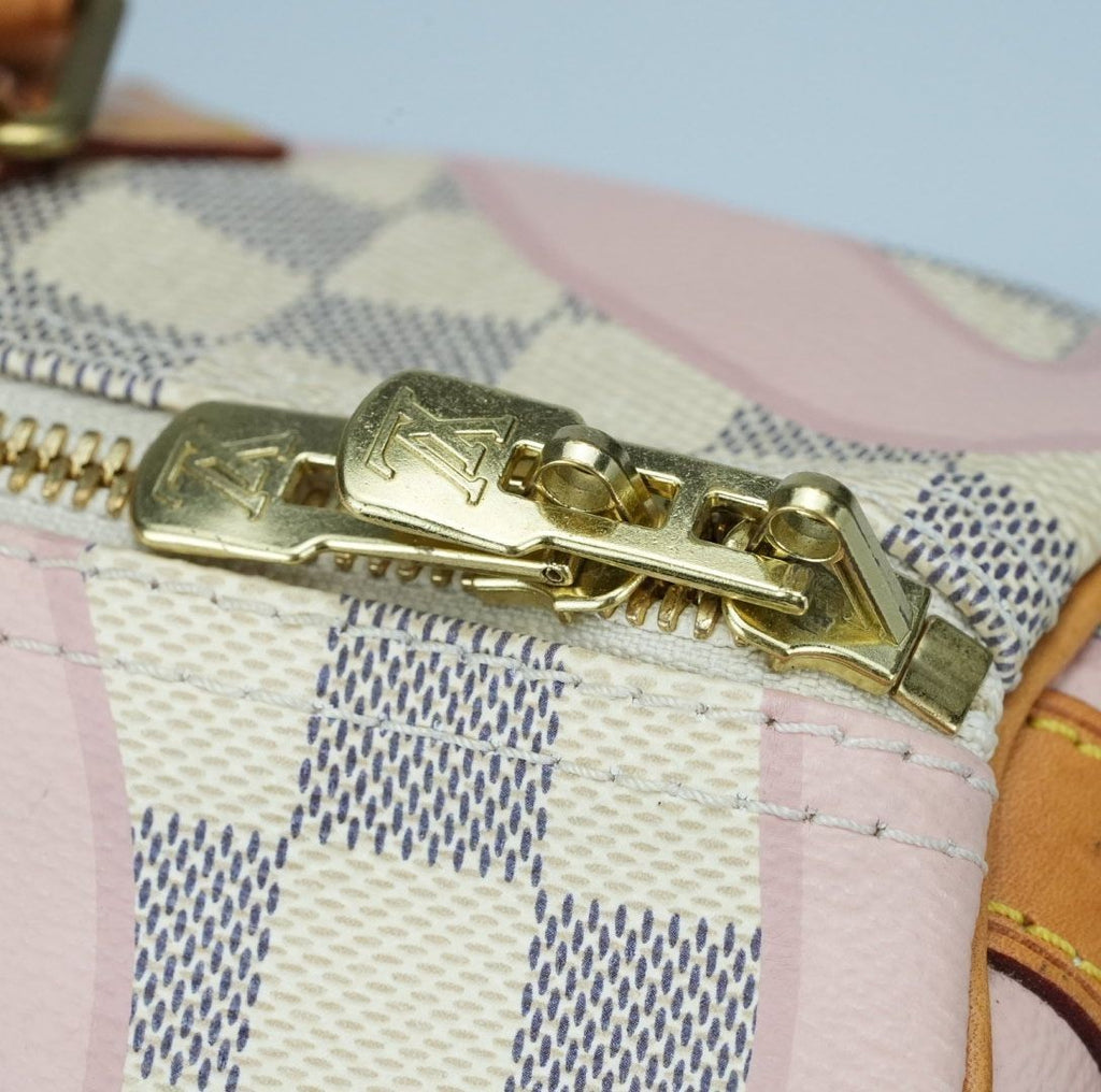 LOUIS VUITTON Damier Azur Speedy Bandouliere 30 N41052 Tahiti Collection Summer