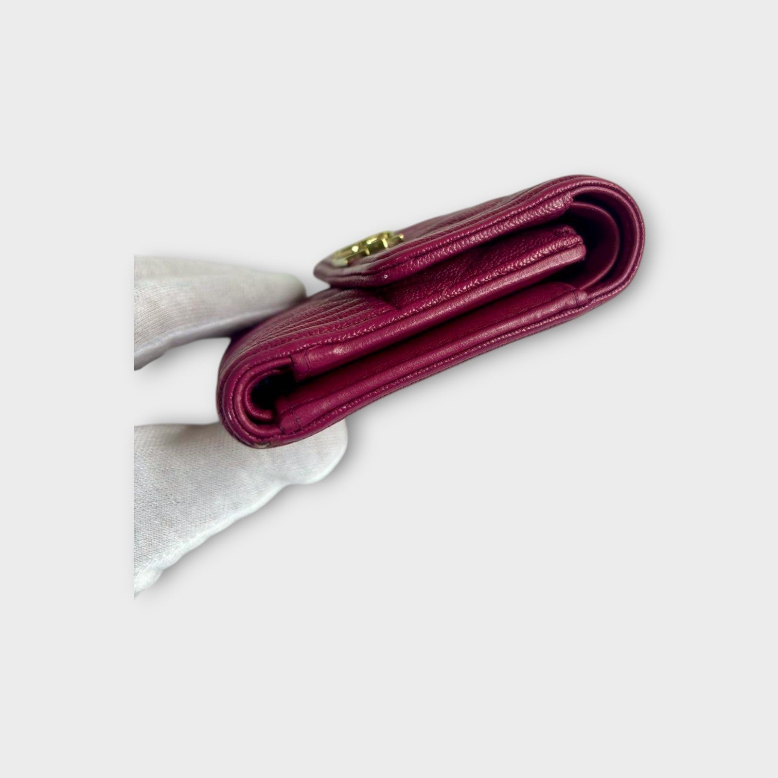 Chanel Boy Trifold Wallet in Pink Matelassé Caviar Skin