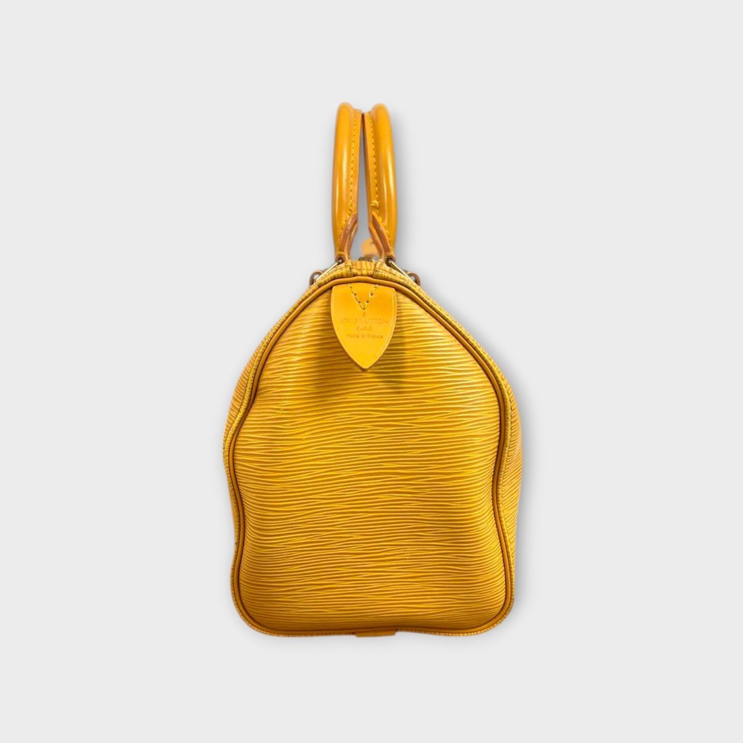 Louis Vuitton Speedy 25 M43019 Epi Leather Handbag Tote Bag Yellow 【B】