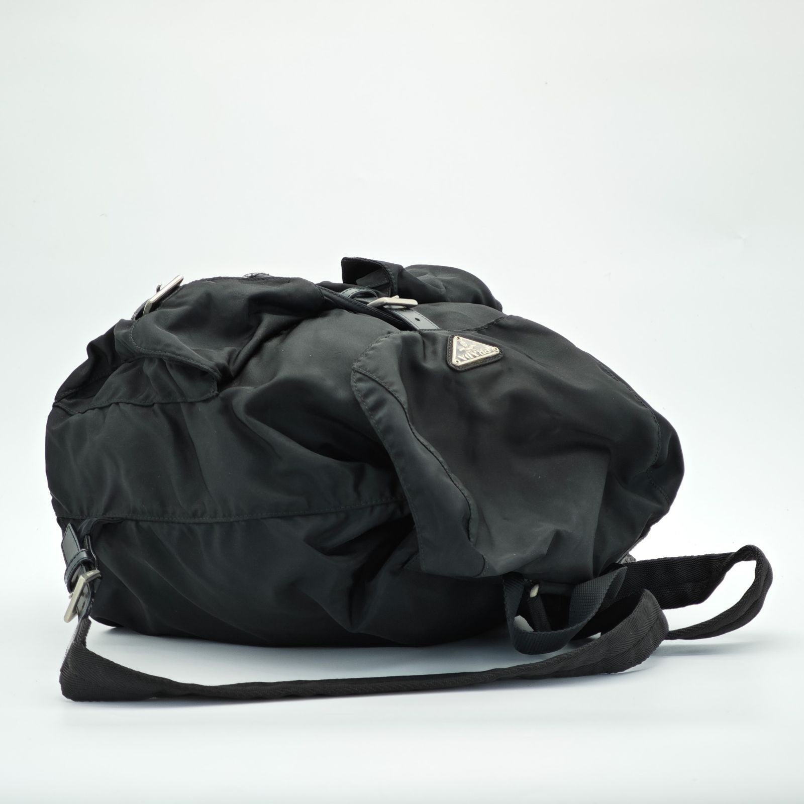 PRADA Tessuto Nylon Backpack M212500 Black with Guarantee Card