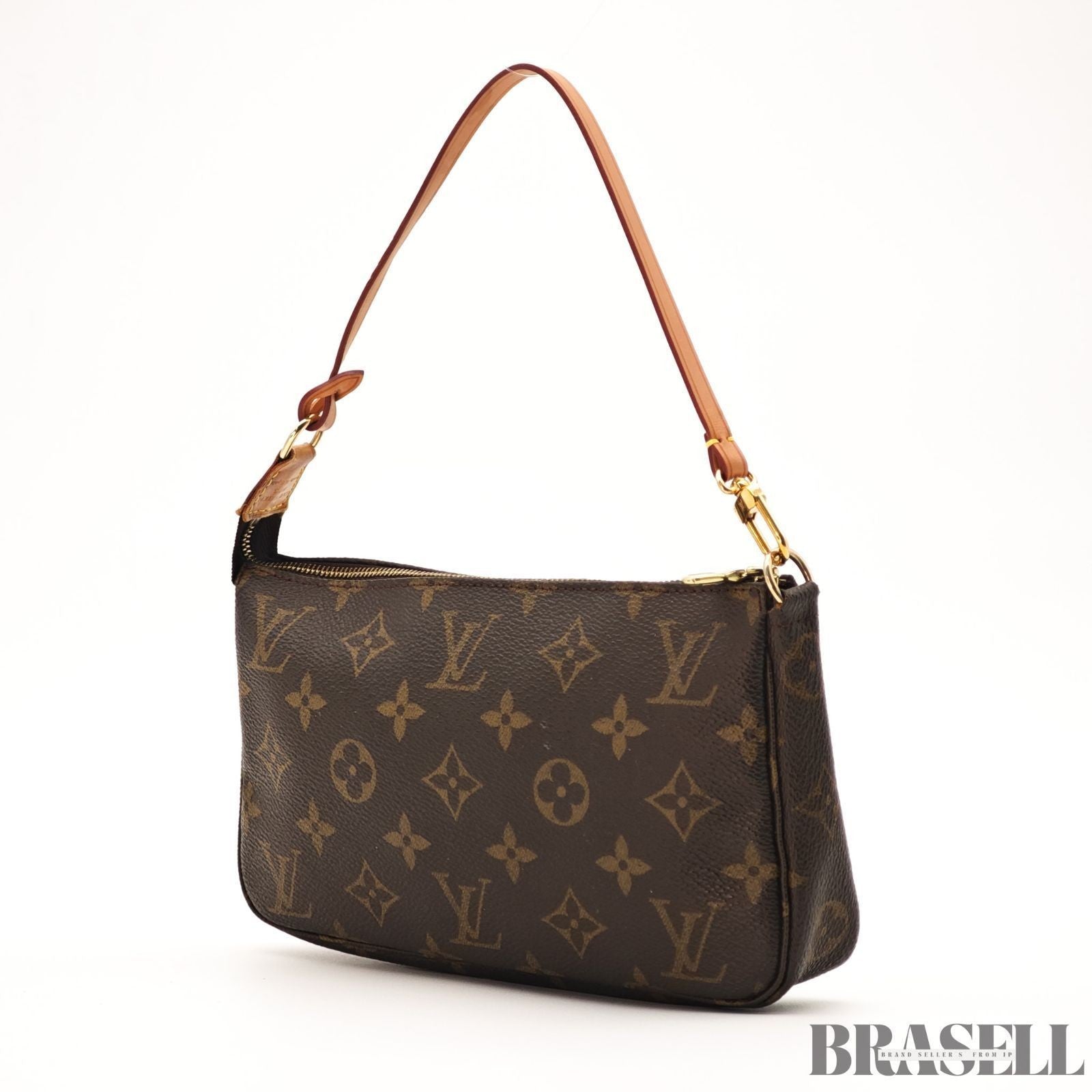 Louis Vuitton Pochette Accessoires M51980 Handbag Pouch Brown Monogram Canvas