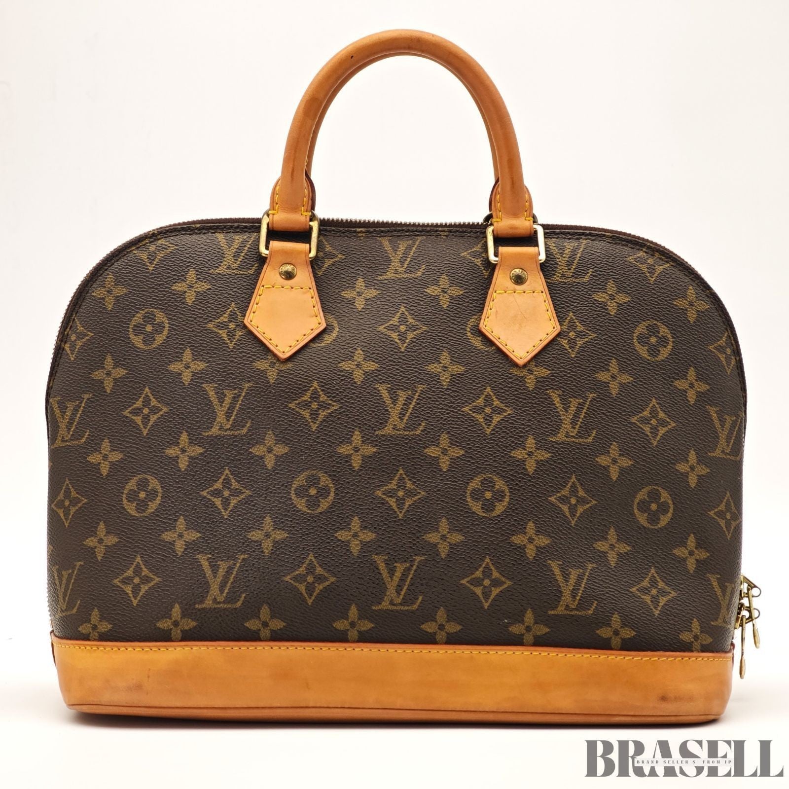 Louis Vuitton Alma PM M51130 Monogram Bag Handbag Coated Canvas Brown