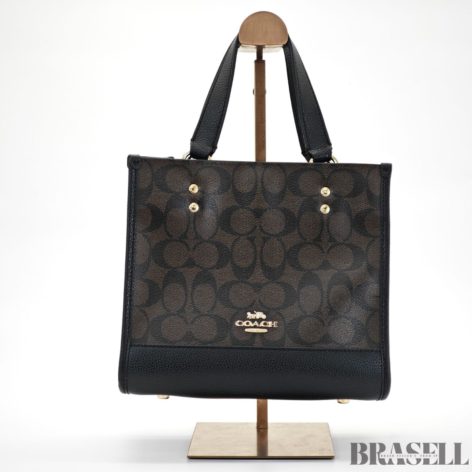 COACH Willow Tote CR677 Bag Blue Handbag for Women's