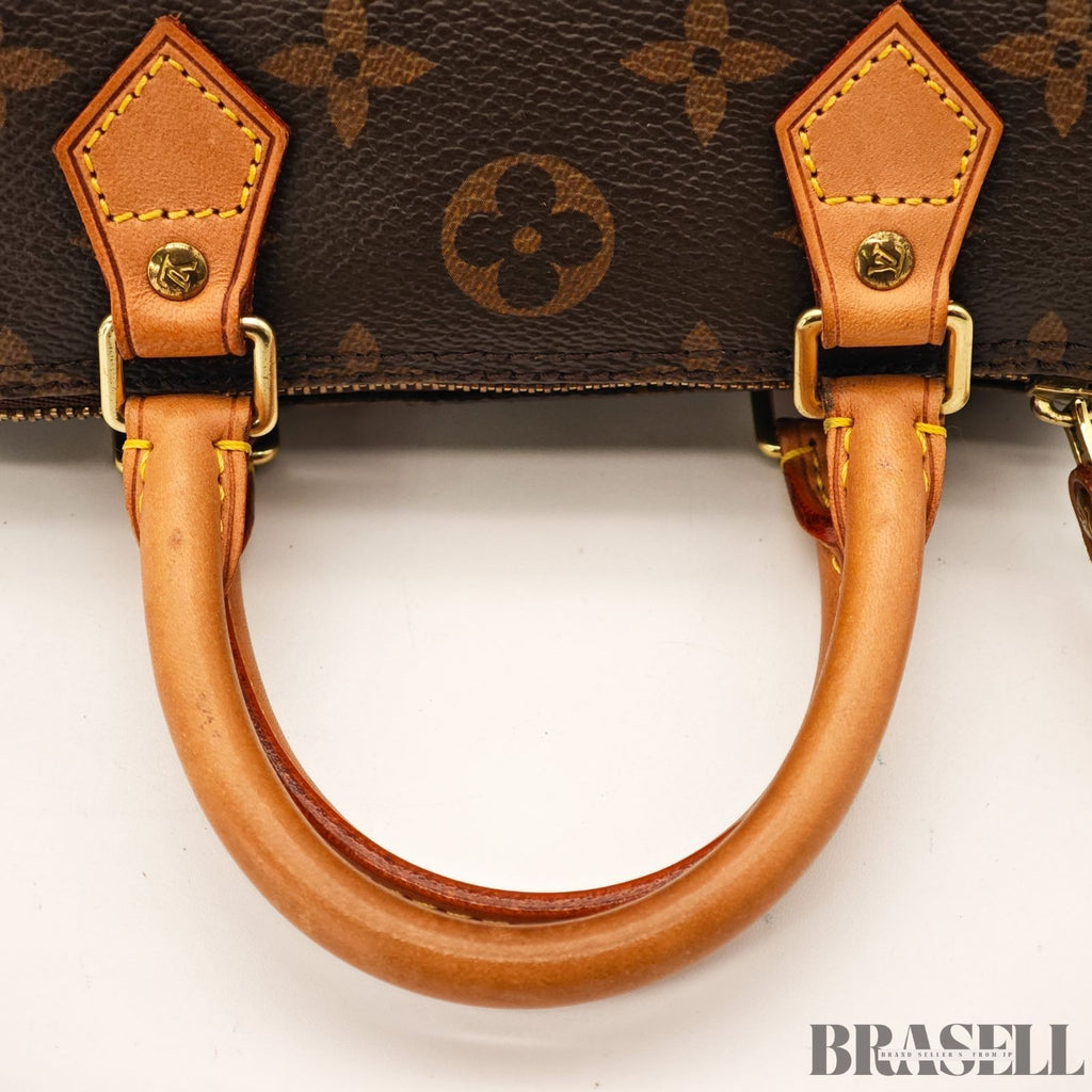 Auth Louis Vuitton Monogram Mini Speedy M41534 Hand Bag Tote Bag with Dust Bag