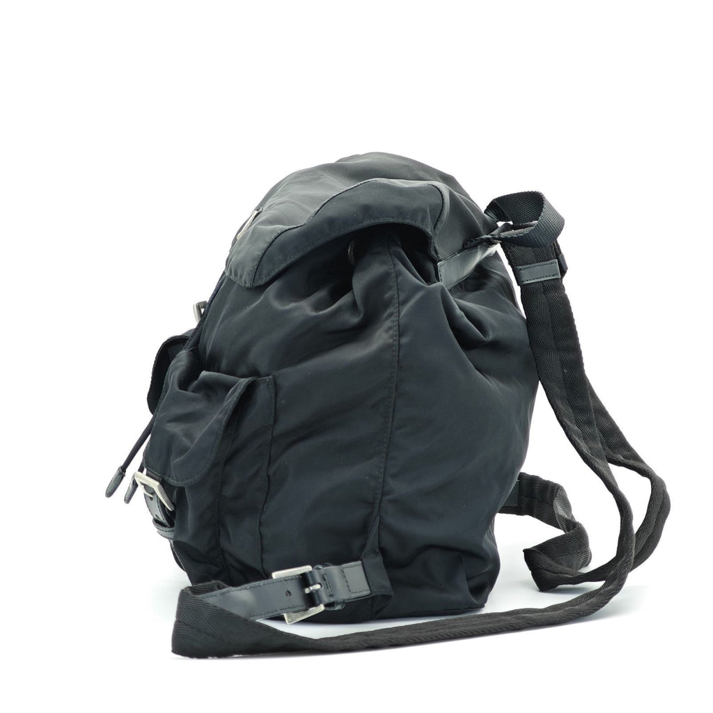 PRADA Tessuto Nylon Backpack M212500 Black with Guarantee Card