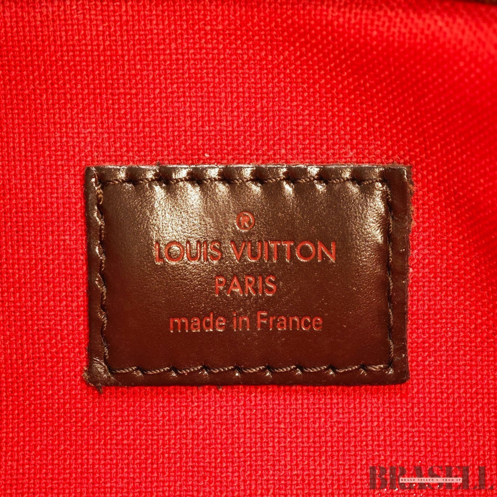 Borsa a tracolla Louis Vuitton Bloomsbury PM N42251 Damier Ebene in tela marrone