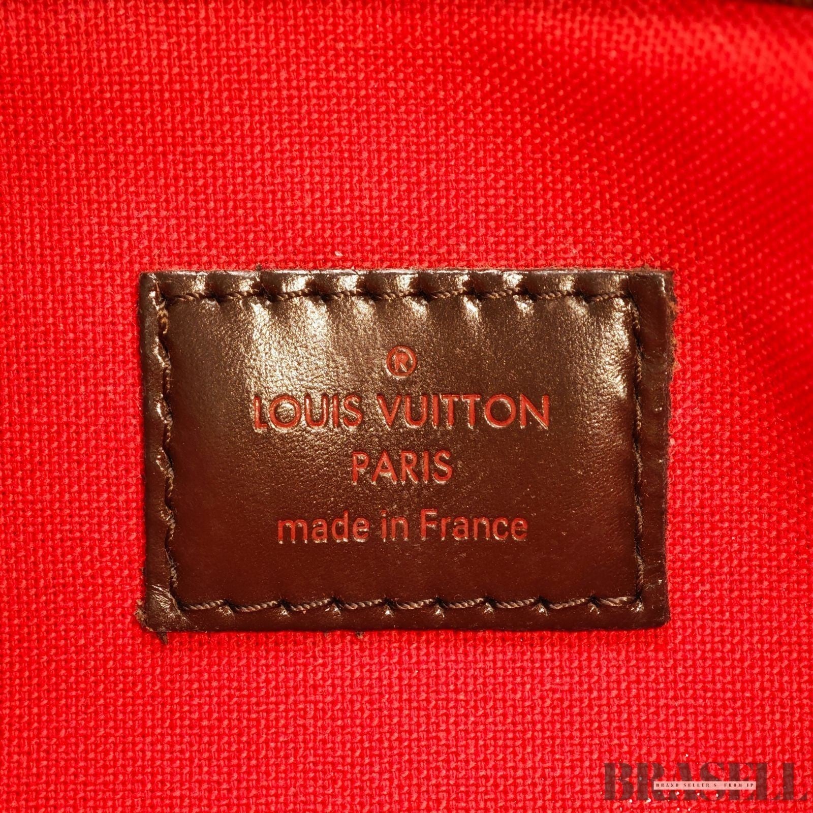 Borsa a tracolla Louis Vuitton Bloomsbury PM N42251 Damier Ebene in tela marrone