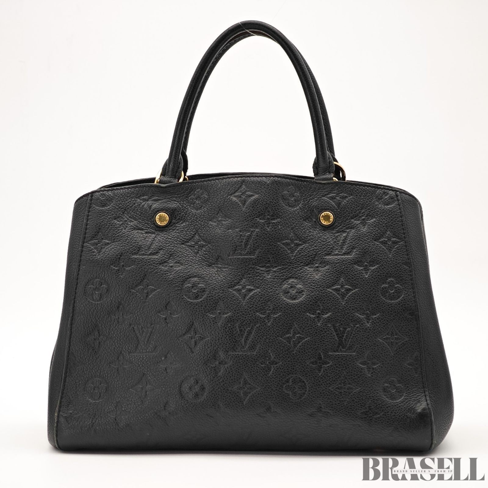 Louis Vuitton Empreinte Montaigne MM M41048 2Way Handbag Shoulder Bag Black