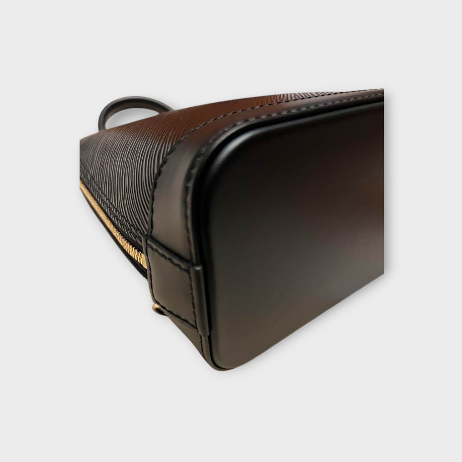 Louis Vuitton Alma Backpack Handbag Leather Black M25103