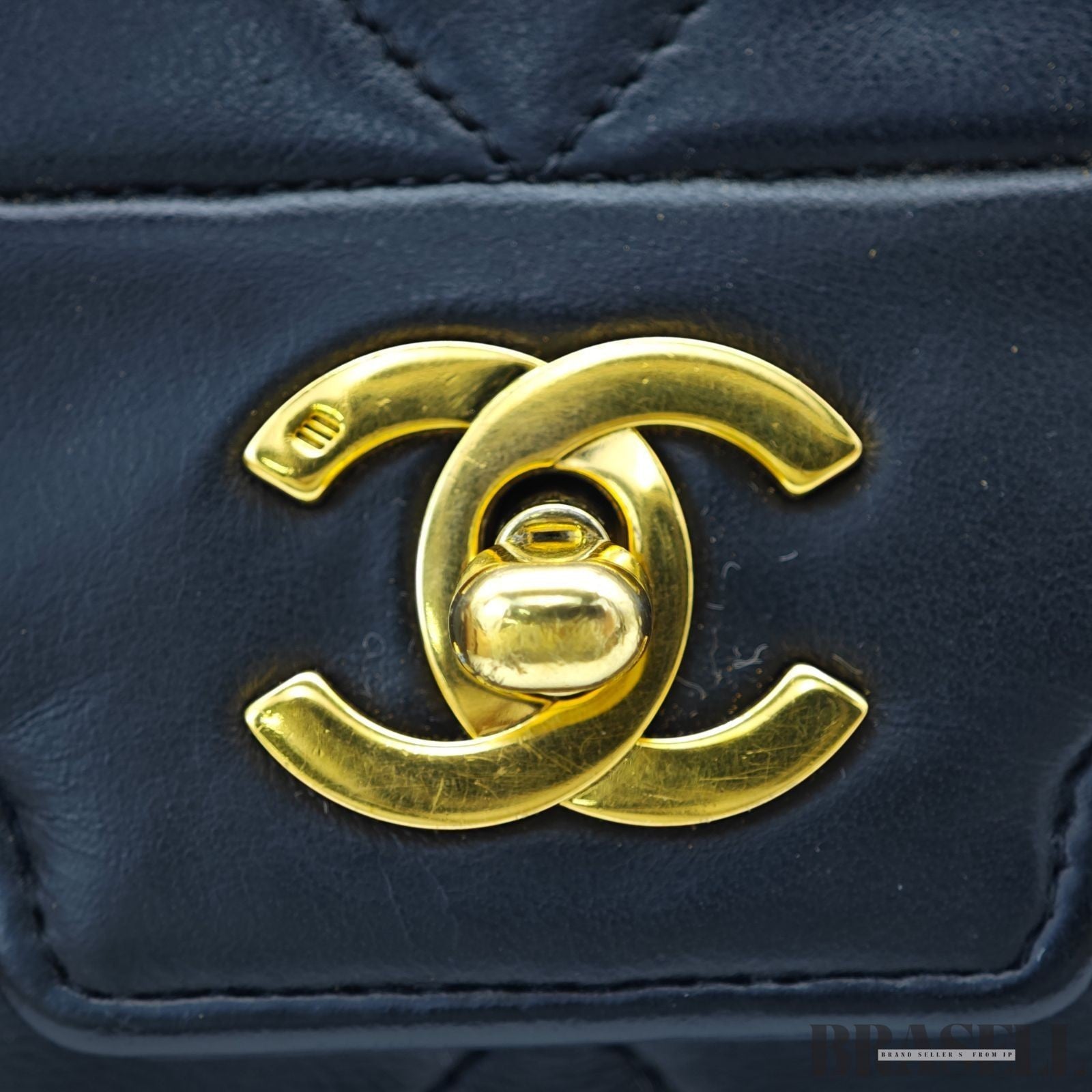 Chanel Lambskin Matelassé 25 S-Flap Shoulder Bag Small Black Ladies w/Dust Bag