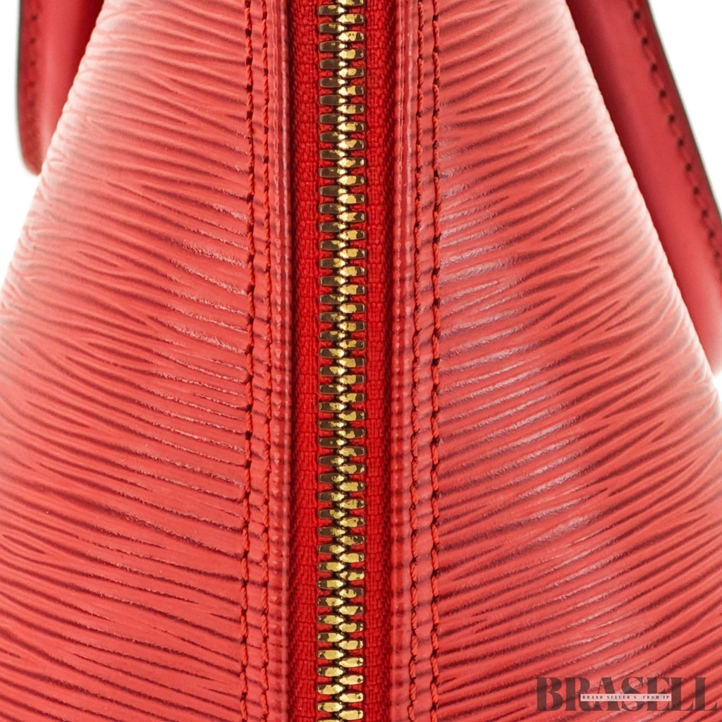 Louis Vuitton Epi Alma M52147 Castillian Red Handbag Tote Bag Leather Woman