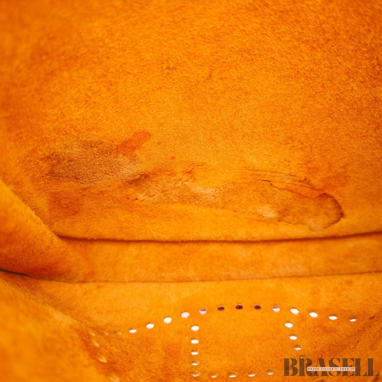 HERMES Evelyne II Shoulder Bag Brown Clemence Leather with Strap