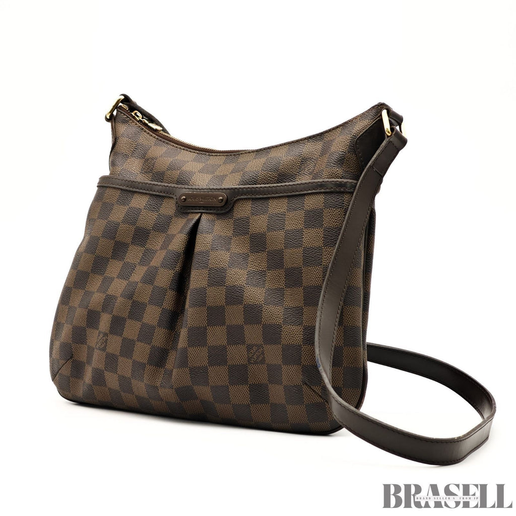 Borsa a tracolla Louis Vuitton Bloomsbury PM N42251 Damier Ebene in tela marrone