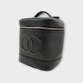 CHANEL Vanity Bag in Black Caviar Leather with Coco Mark
