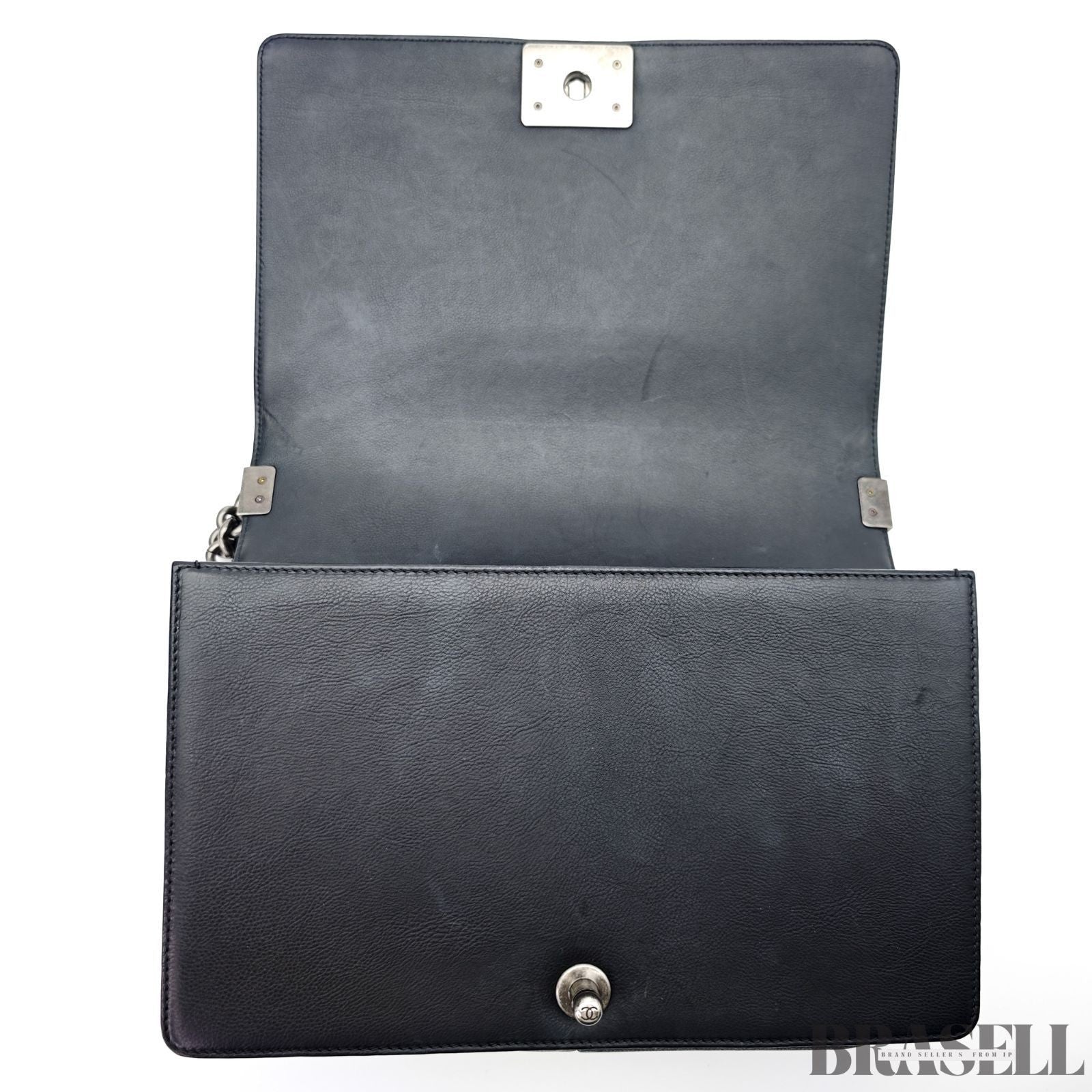 CHANEL Boy Chanel Flap Chain Shoulder Bag Black With Box Dust Bag Women