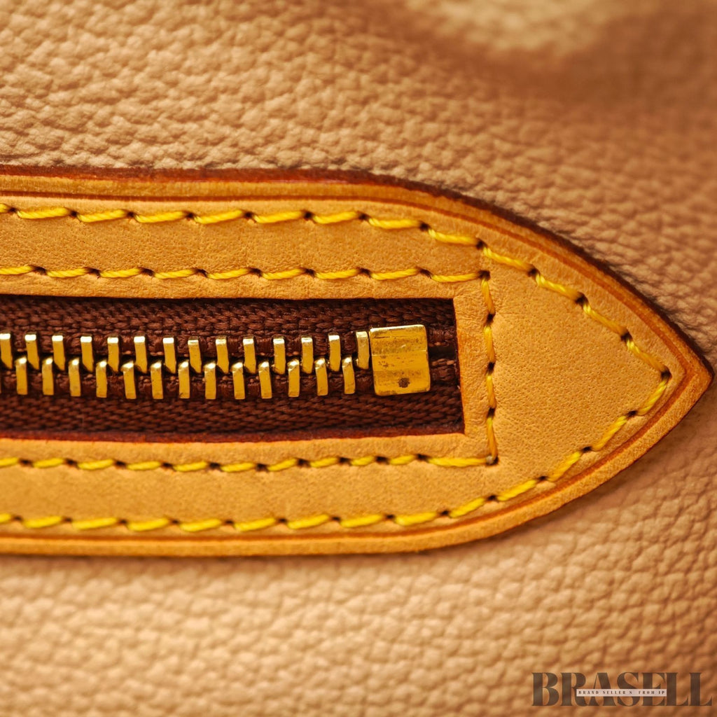 LOUIS VUITTON BUCKET GM Shoulder Tote Bag Monogram Leather Canvas Brown M42236