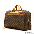 Louis Vuitton Monogram Alizé 24H M41399 Handbag Large Capacity Boston Bag Brown