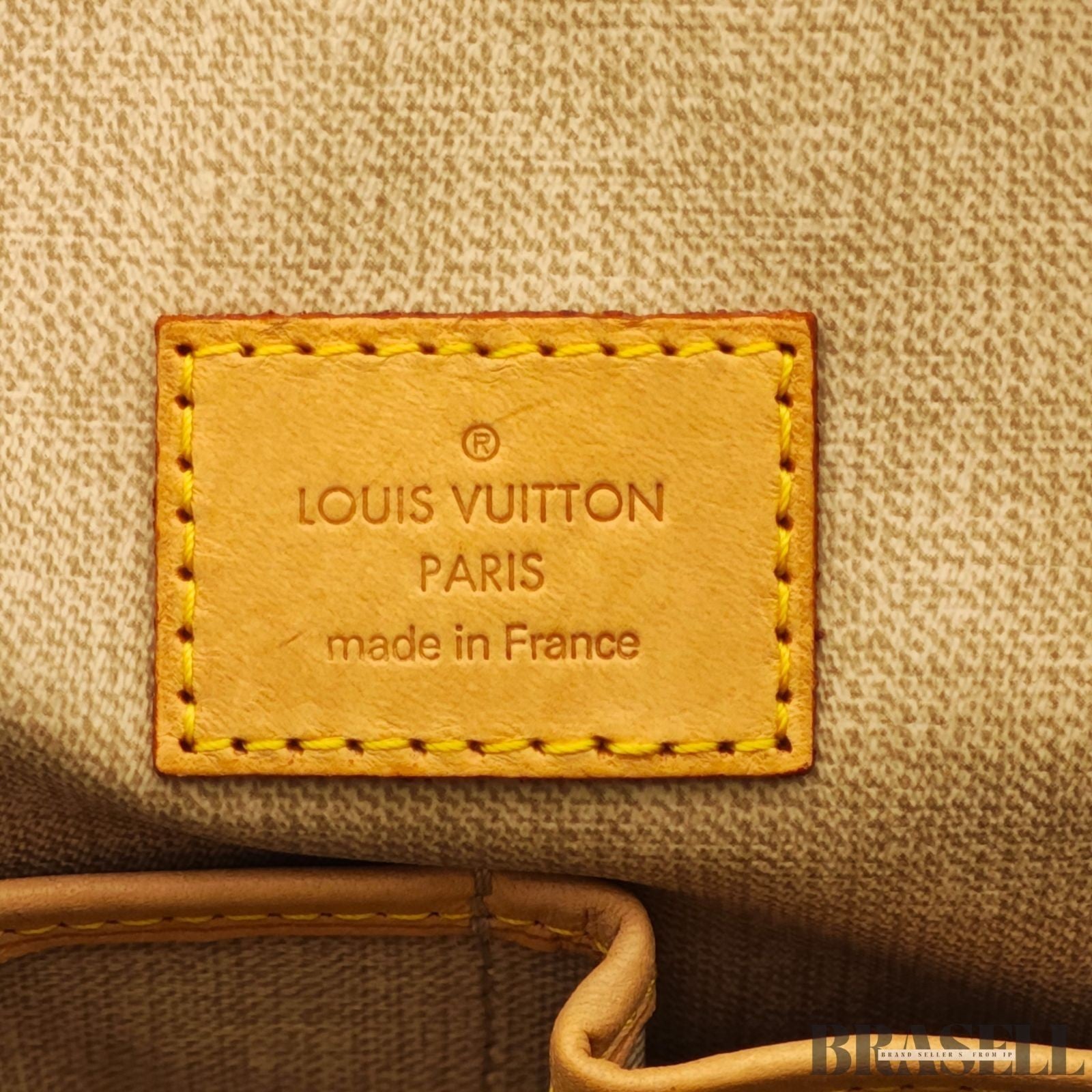 Louis Vuitton Trouville Monogram Handbag M42228 Tote Bag Brown PVC Leather Women