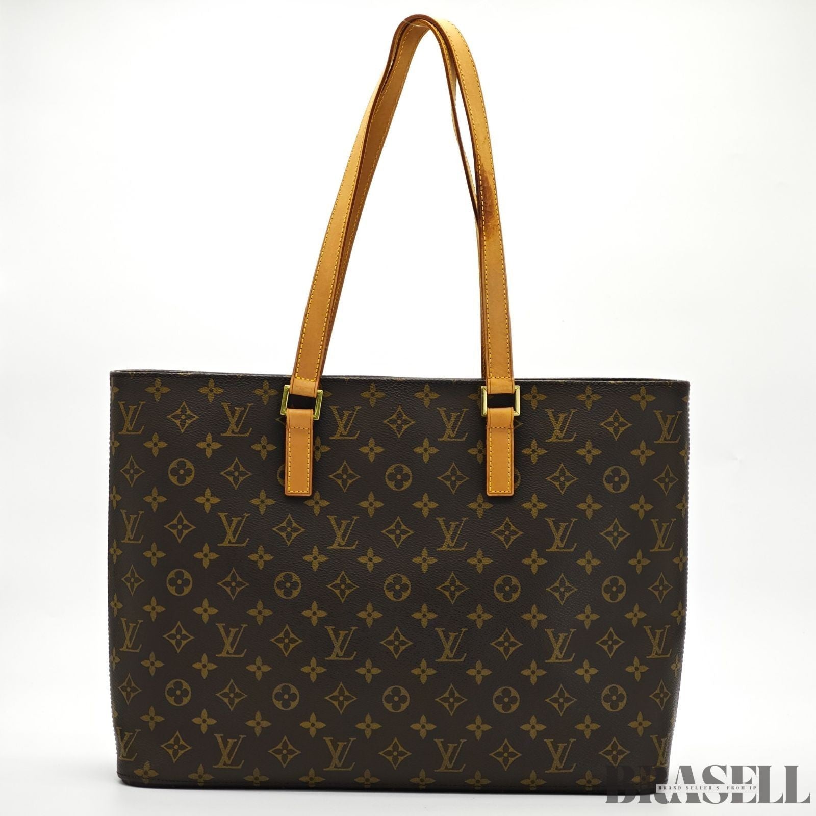 LOUIS VUITTON Luco M51155 Monogram Large Shoulder Tote Bag Brown Women’s