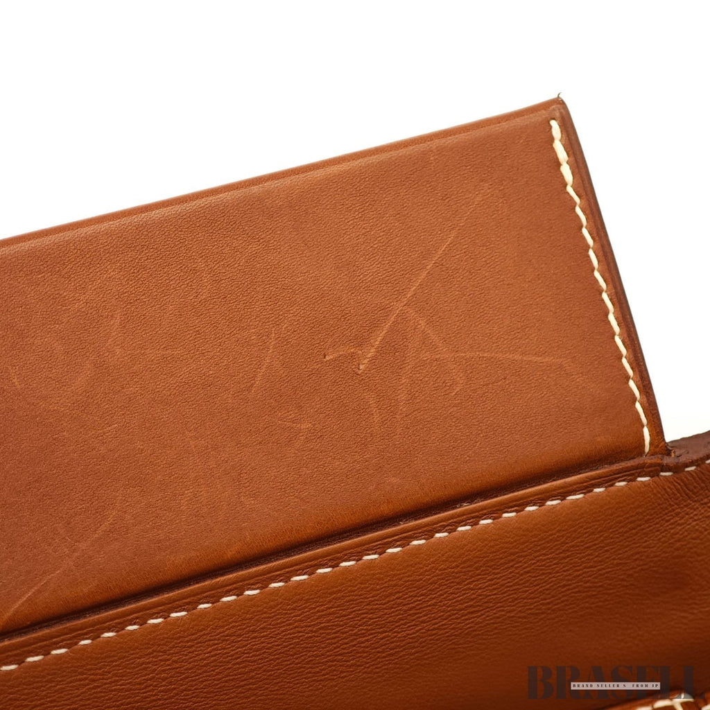 Hermes Sac 24/35 Handbag Top Handle Bag Brown Taurillon Maurice Swift Leather