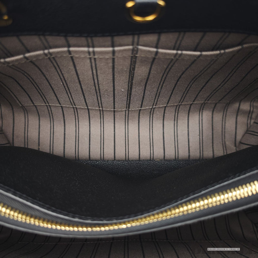 Louis Vuitton Montaigne BB M41048 Monogram Empreinte Black Handbag Bag Women