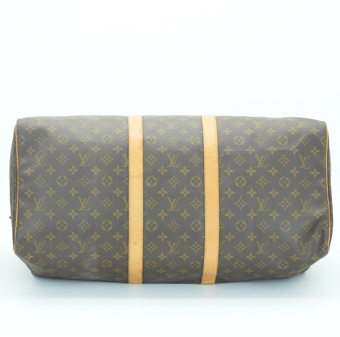 LOUIS VUITTON Keepall 55 M41424 Boston Bag Travel Bag Brown Large Capacity