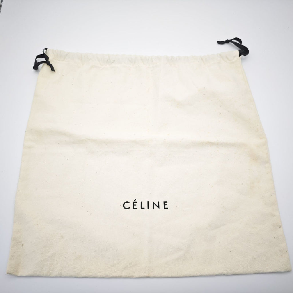 CELINE Luggage Shoulder Bag Leather 2-Way Black Women's