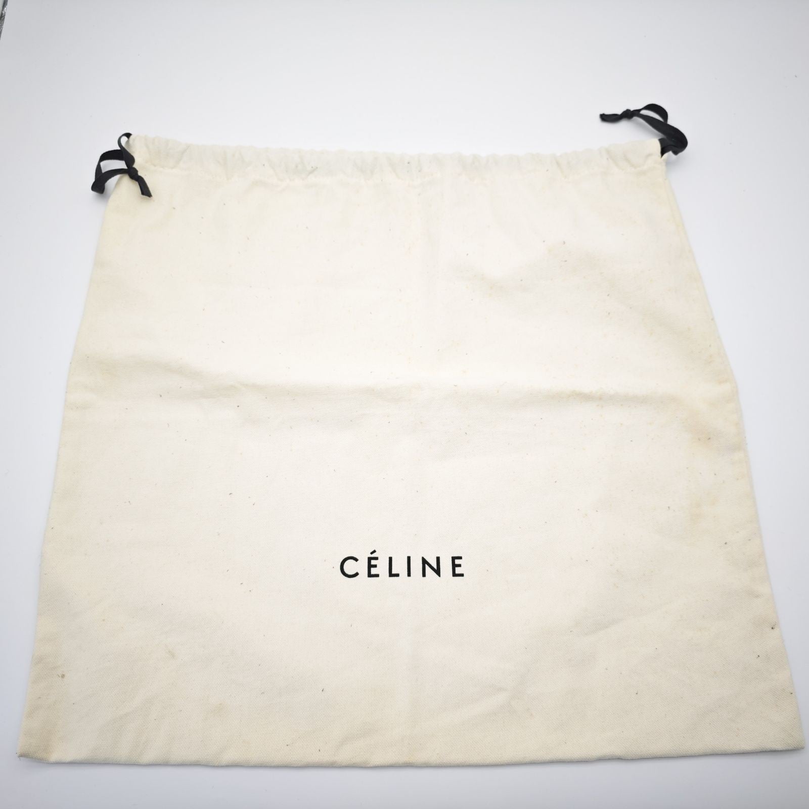 CELINE Luggage Shoulder Bag Leather 2-Way Black Women's