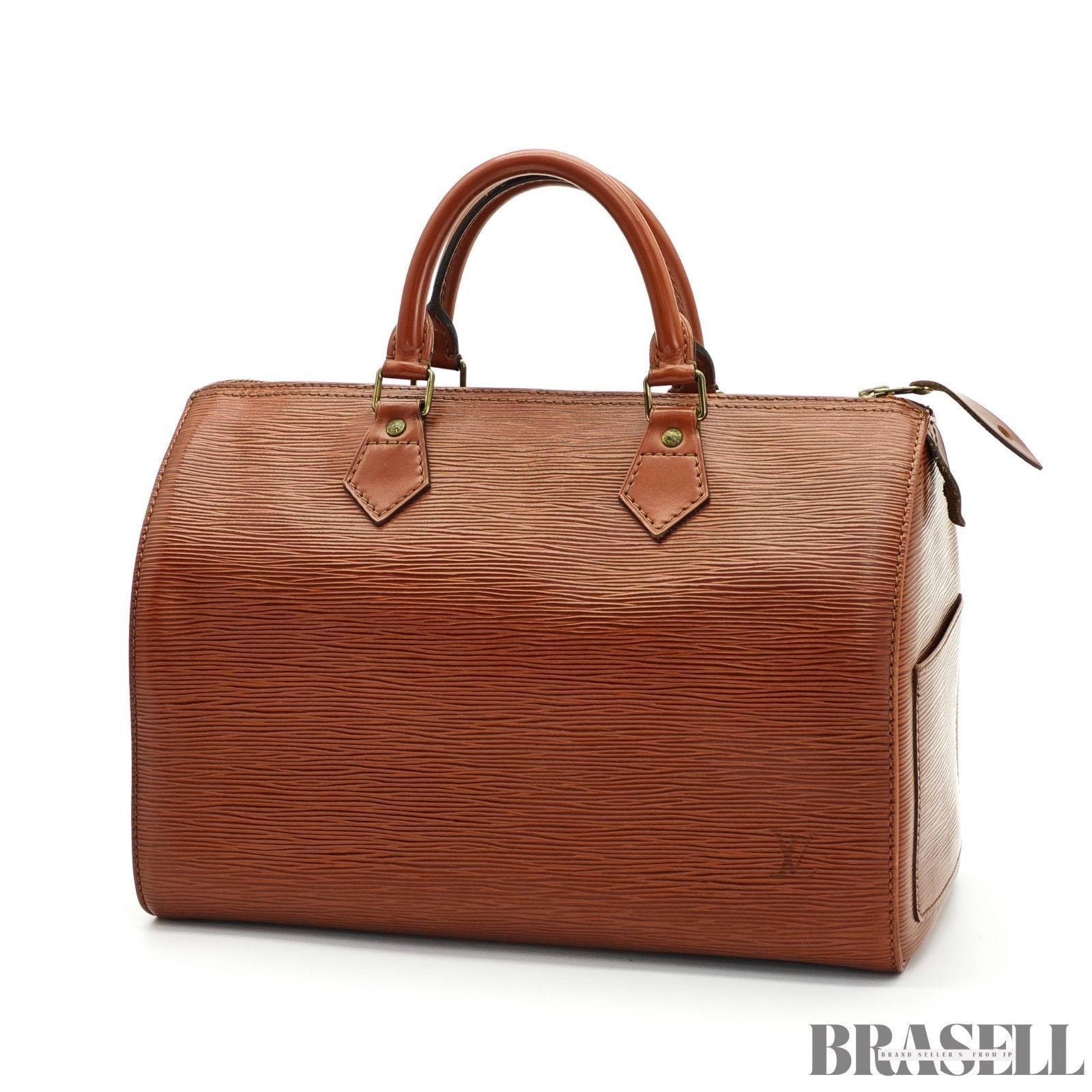 Borsa a mano Louis Vuitton Epi Speedy 30 marrone M43003 in pelle marrone da...