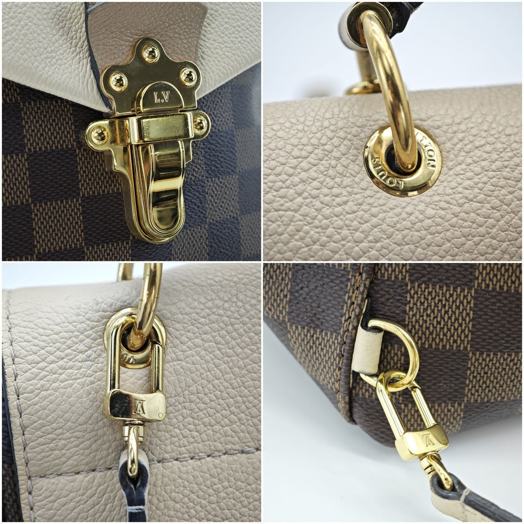 LOUIS VUITTON Damier Clapton N42259 Backpack with Flap Brown Women's