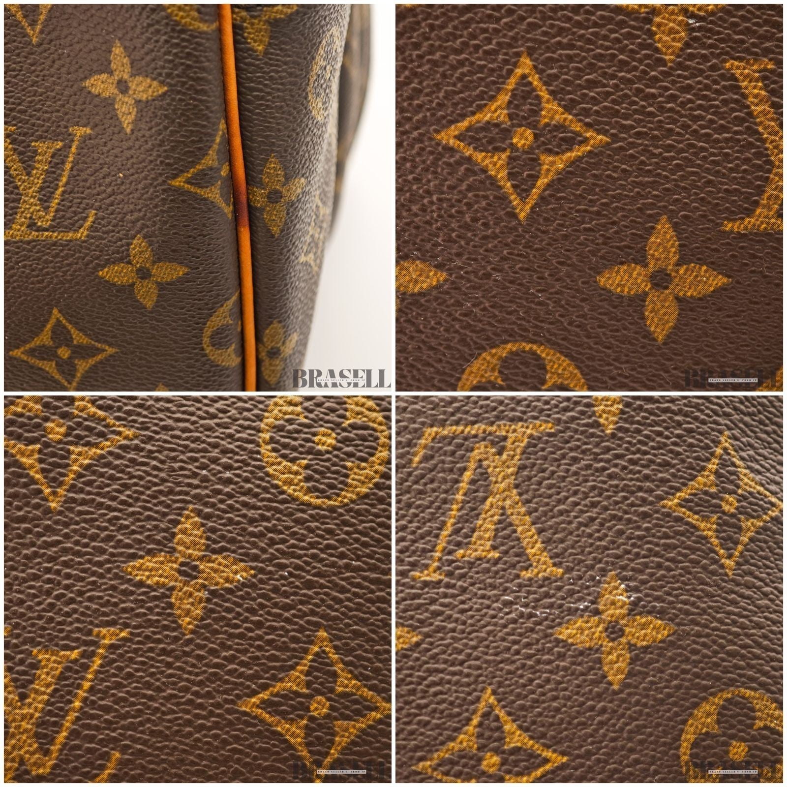 Louis Vuitton Monogram Alizé Trois Poches M41392 Handbag Boston Bag Brown