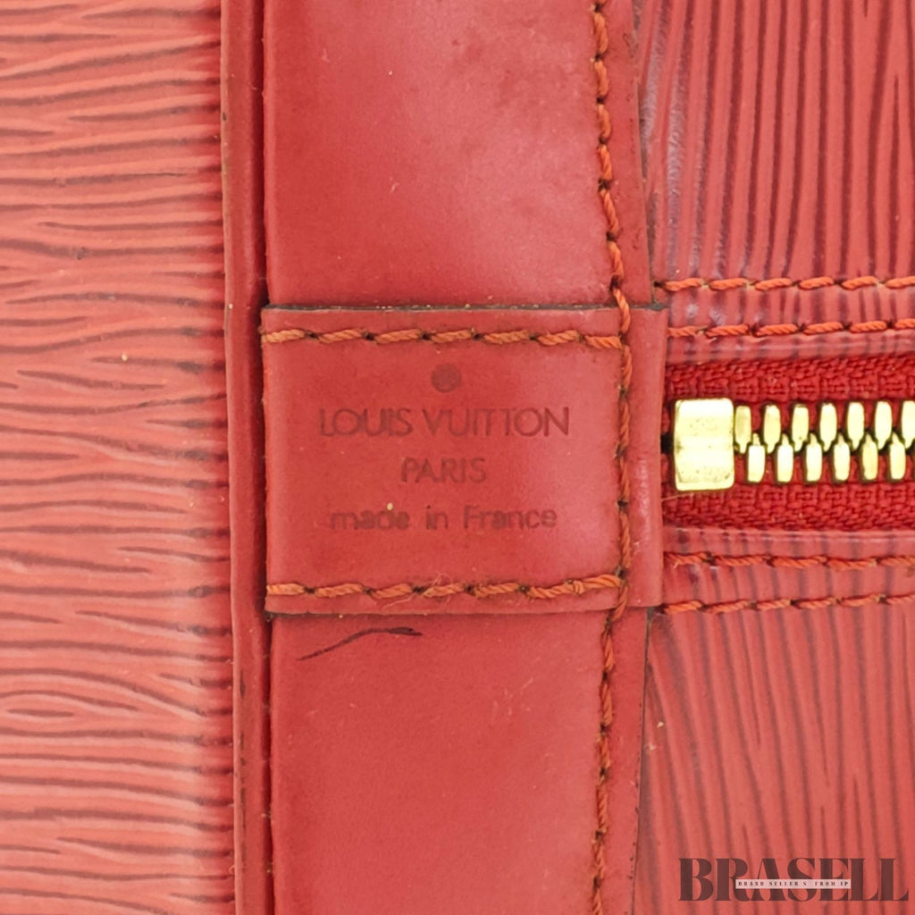 LOUIS VUITTON Alma PM M52147 Red Epi Leather Handbag Women’s