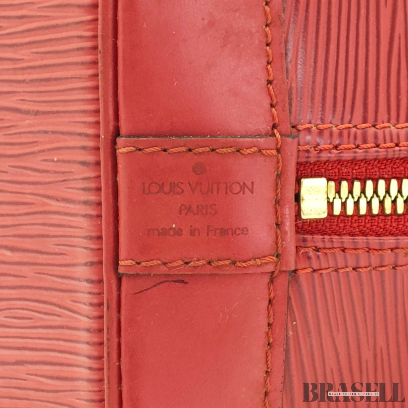 LOUIS VUITTON Alma PM M52147 Red Epi Leather Handbag Women’s