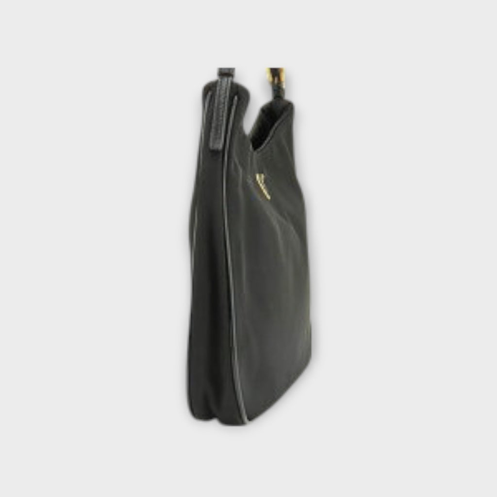 Prada Tessuto Light Chain Accessory Pouch One-Shoulder Bag Handbag Nero Black【A】