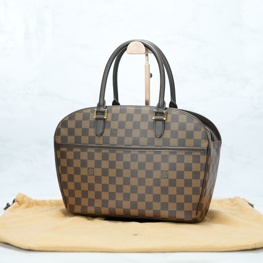 LOUIS VUITTON Damier Saria Horizontal N51282 Handbag Brown Shoulder Bag