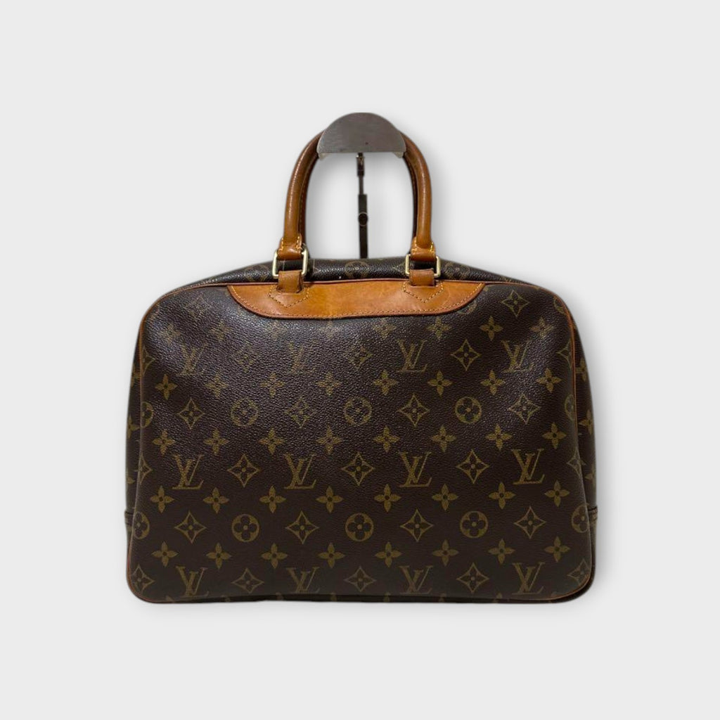 Louis Vuitton M47270 Bowling Vanity Deauville Brown PVC Leather Boston Bag 【B】