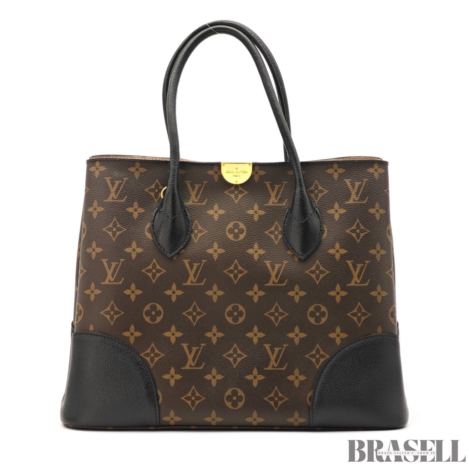 Louis Vuitton Flandrin M41595 2Way Handbag Shoulder Bag Trapezoid Brown Black