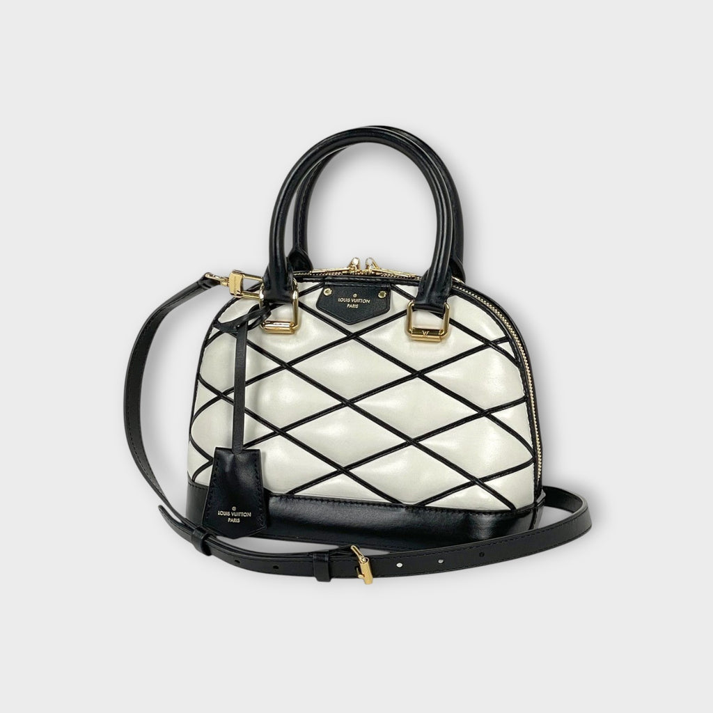 Louis Vuitton Alma BB 2-Way Shoulder Bag/Handbag Leather White M23761