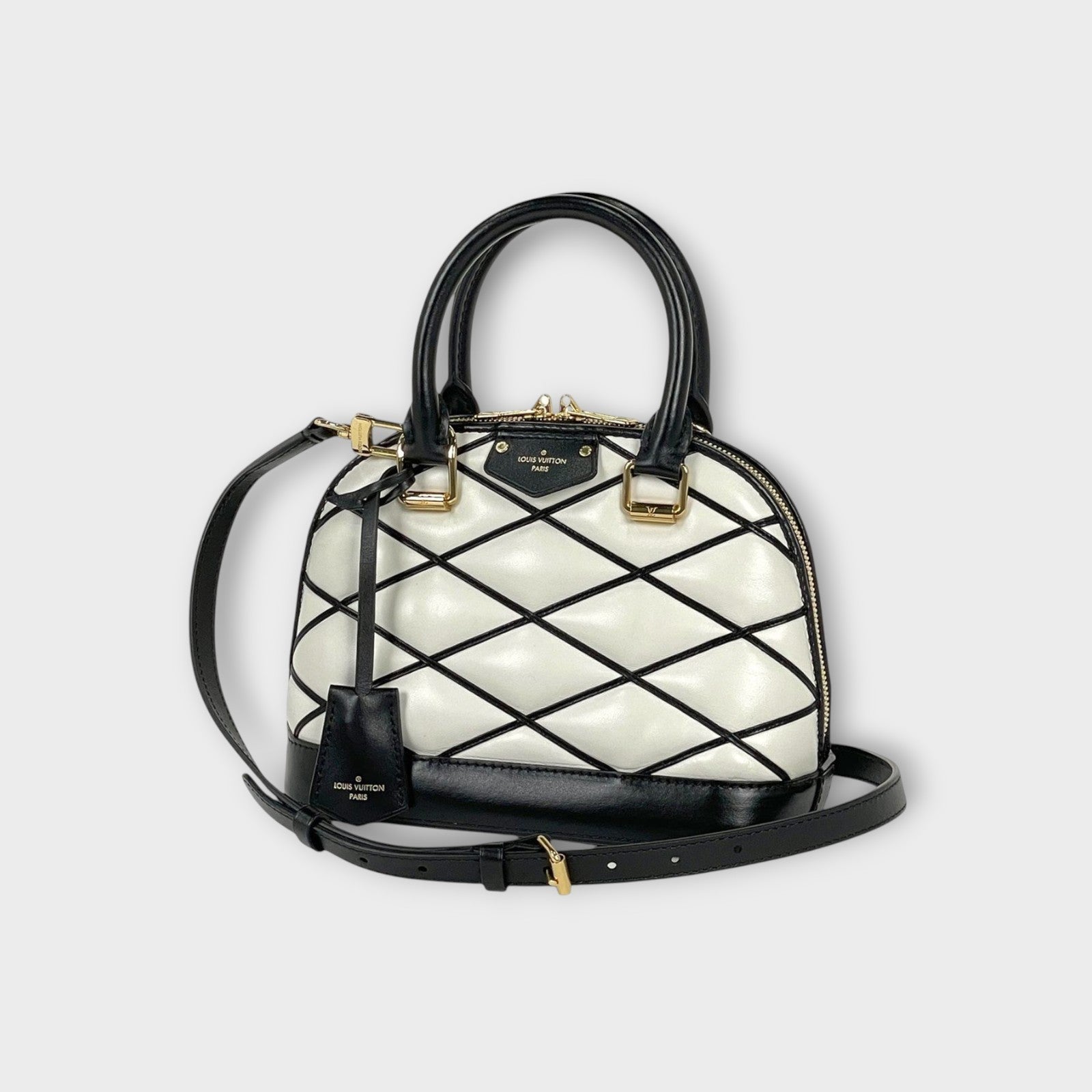 Louis Vuitton Alma BB 2-Way Shoulder Bag/Handbag Leather White M23761