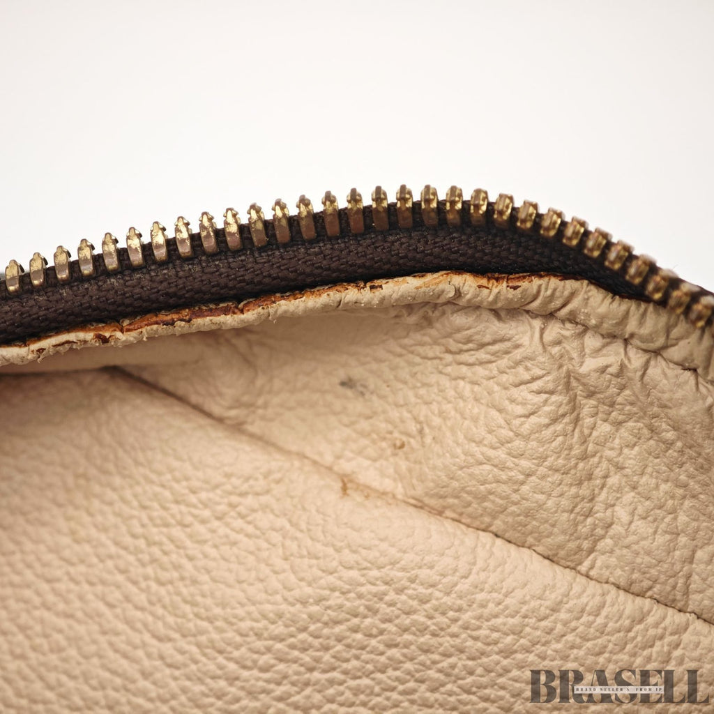 Louis Vuitton Spontini M47500 Monogram Handbag Shoulder Bag 2Way Brown