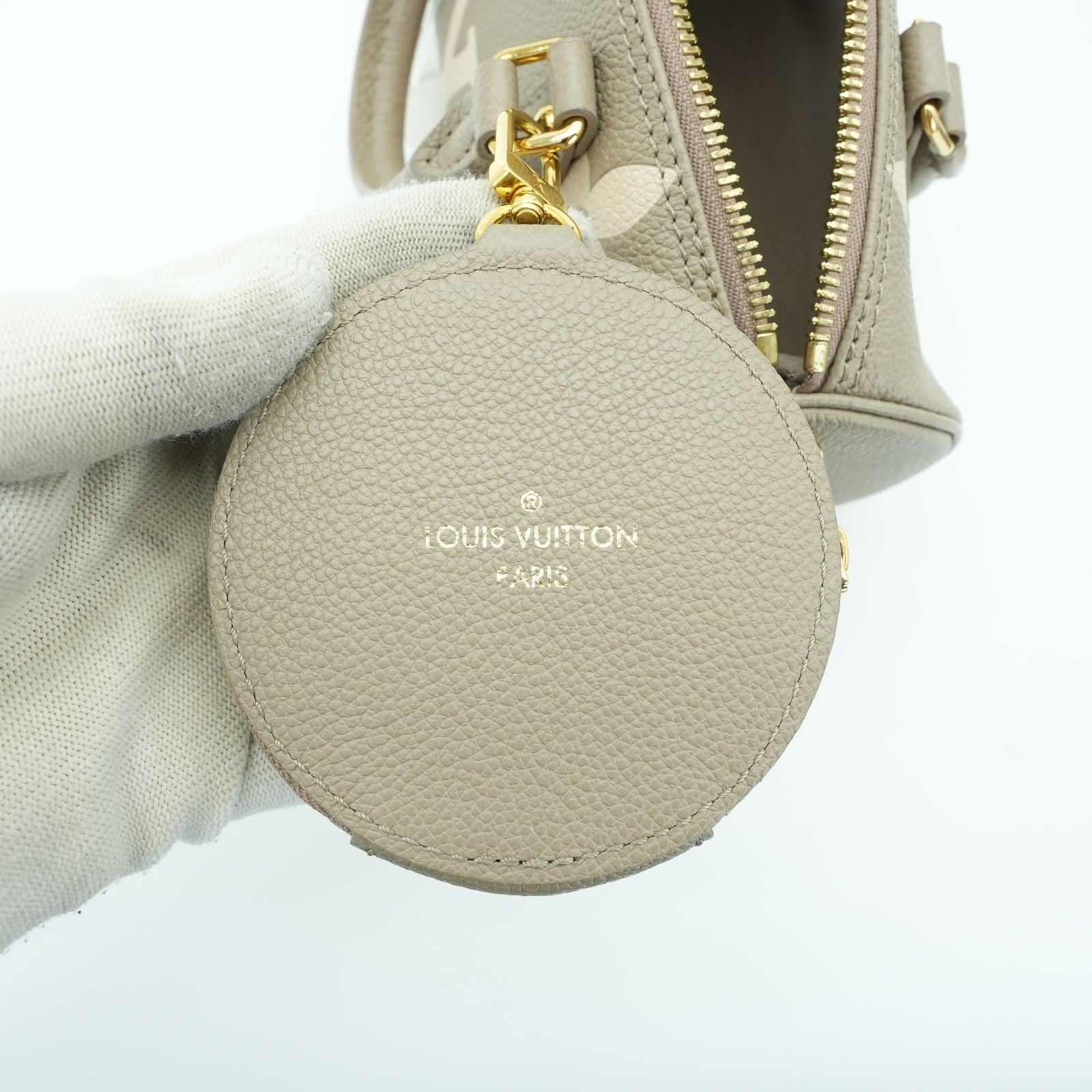 LOUIS VUITTON Empreinte Giant Papillon BB M46031 Handbag Beige Tourtière Cream