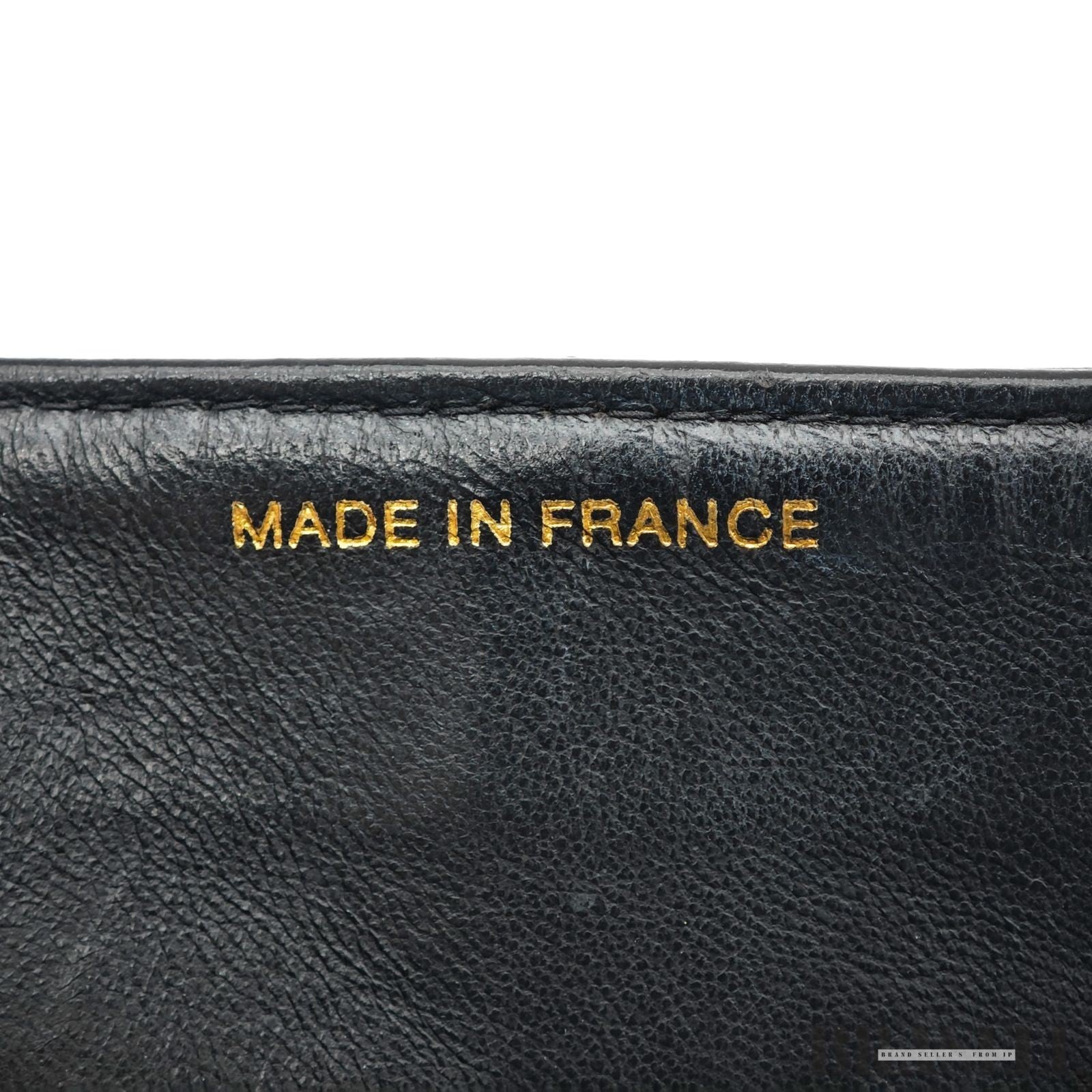 CHANEL Matelasse 30 Flap Chain Shoulder Bag Lamb Skin Black Gold CC Auth