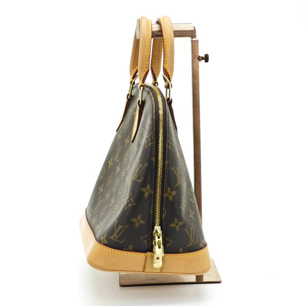 LOUIS VUITTON Monogram Alma M51130 Bag Brown Women's