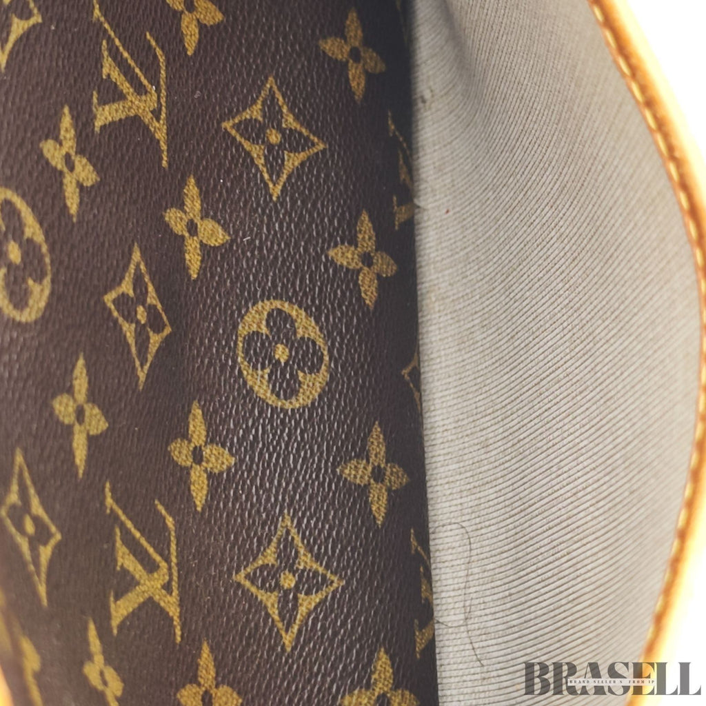 LOUIS VUITTON Monogram M47270 Monogram Deauville Tote Bag Handbag Brown
