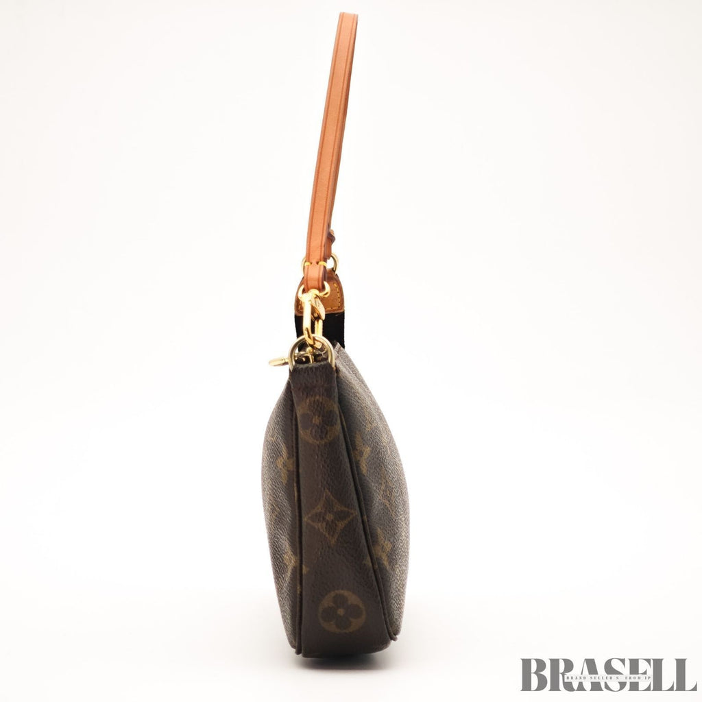 Louis Vuitton Pochette Accessories M51980 Borsa a mano Pochette Marrone...